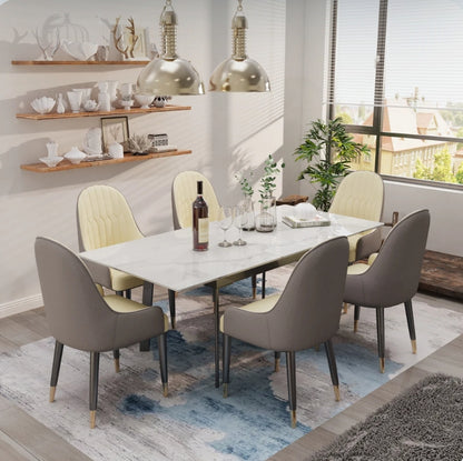 Mosco Extendable Dining Table – 51.1"-62.9", Sintered Stone, Rectangular