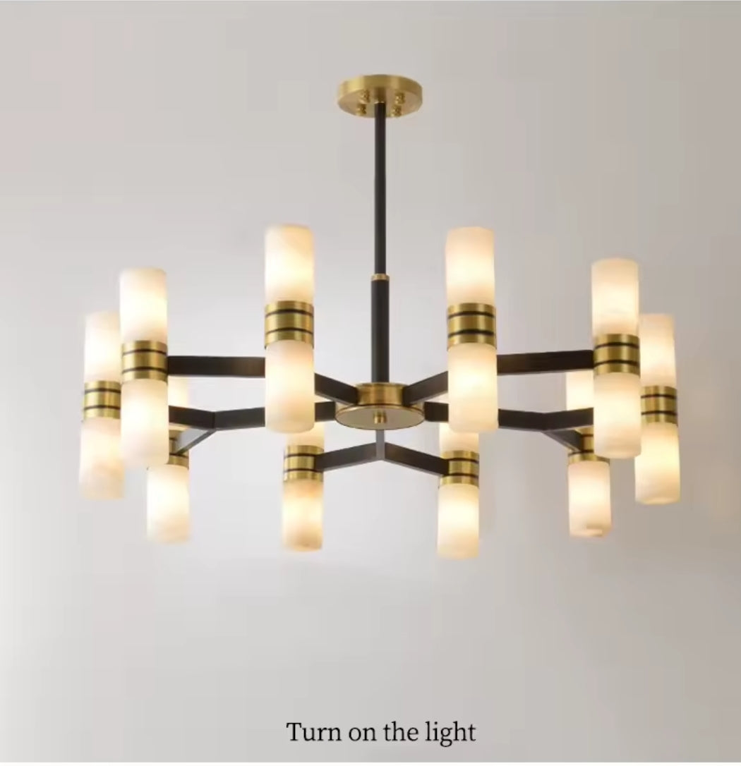 Casa Alabaster Round Chandelier