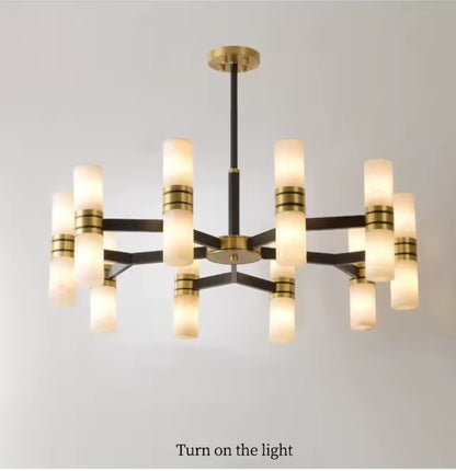 Casa Alabaster Round Chandelier