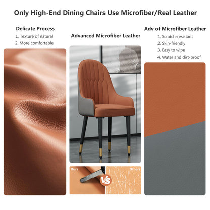 Mosco Dining Chair ,Set of 2, Upholstered Dining Room Chairs High Back Dining Chairs