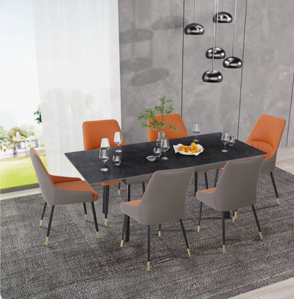 Mosco Extendable Dining Table – 51.1"-62.9", Sintered Stone, Rectangular
